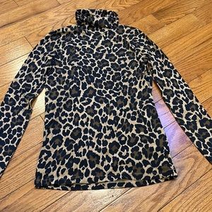 Never worn cheetah print turtleneck